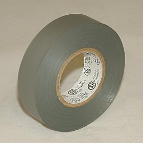 JVCC E-Tape Colored Electrical Tape: 3/4 in. x 22 yds. (Grey)