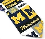 U OF M UNIVERSITY OF MICHIGAN WOLVERINES MEN'S NECK TIE