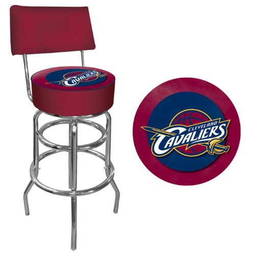 NBA Cleveland Cavaliers Padded Swivel Bar Stool with Back