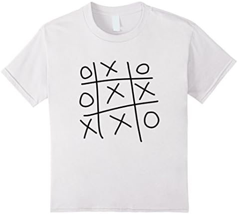 Lovers Tee, Noughts &amp; Crosses, X's &amp; O's  - Kids 6 - White