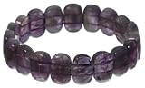19x14mm Amethyst Beaded Stretch Bracelet