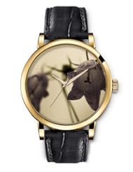 SPRAWL Aanalog Fashion Series Gold Ladies Watches of Genuine Black Leather Strap,Unique Wrist Watch for Women Girls Designed with lilac Lily