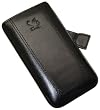Suncase Custodia in pelle per Samsung Galaxy S II (i9100) S2, colore: Nero