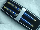 Cross Bill Blass 2010 Limited Edition Blue Marble and 23k PEN Pencil SET