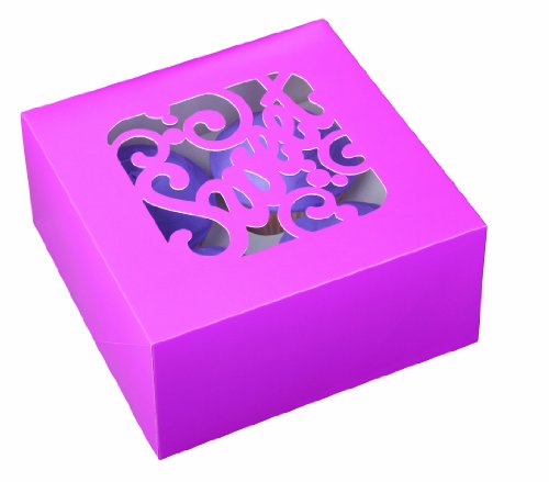 Wilton Sweet Pink 4-Cavity Cupcake Boxes, 3 Count