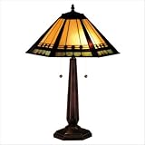 41VnVRrk9oL. SL160  Meyda Tiffany 82313 Table Lamp, Mahogany Bronze Finish with White