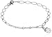 Amazon Collection Sterling Silver Briolette Charm Bracelet, 7.25