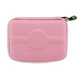 Special Edition Hard Shell Carrying Case + Screen Protector for Garmin Nuvi 200w 250w 260w 580 650 660 670 680 710 750 760 770 780 850 860 880 GPS Vehicle Navigator - 7 Colors Choices, Nylon Pink