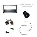 Radioblende SET OPEL Corsa C,Combo,Omega B,Astra G,Vectra C,Meriva,Agila,Vivaro, ISO, dunkelsilber