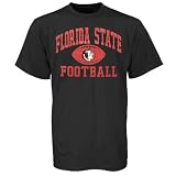 Florida State Seminoles (FSU) Black Old School Football Short Sleeve T-shirt