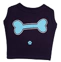 K9 Bone Dog T-shirt In Tin, Black, Large
