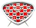 Gray Kitty Cat Red and White Checkered Alarm Clock
