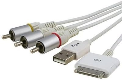 SANOXY® Composite AV TV Video USB Cable for All Iphone Ipad and Ipod,itouch