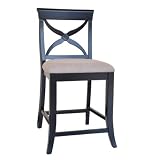 Powell Boomerang X Back Counter Stool, 24-Inch Seat Height
