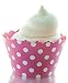 Watermelon Pink Polka Dots Cupcake Wrapper - Set of 12 - Coordinates w/ Boxes, Bags, Platters & Racks
