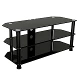 picture of Premier AV HF0042 Plasma & LCD Glass Stand upto 50" or 50Kgs with Cable Management ( Black)