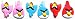 6 stück - Angry Birds Haarspangen für Kinder Haarklammer Haar Spange Hair Clip Haarschmuck