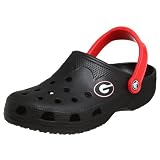 crocs 2 Print Collegiate Beach Clog,Georgia (Black/Red),XX-Large (M12-13)