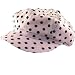 New Cotton Junior Dance / Newsboy / Gatsby Hat / Cap - Pink with Black Polka Dots ** Small