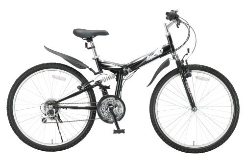 RayChell(レイチェル)Wサス付き26インチ18段変速折りたたみマウンテンバイク MTB-2618R 【6カラー展開】 ブラック MTB-2618R