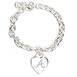 Atlanta Braves BRACELET - HEART CHARM