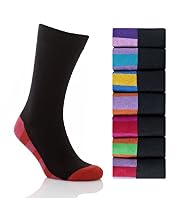 7 Pairs of Cotton Rich Freshfeet Stripe Sole Socks with Silver Technology