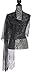 Elles Clothing Sheer Mesh Glitter Sparkle Shawl Wrap Fringe Prom Weddings Party Evening Scarfs for Women, Mothers day gifts