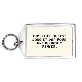 Qu'est-ce qui est long et dur pour une blonde ? Penser. Porte Cl�