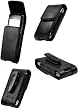 AUTHENTIC CELLET BLACK LEATHER OMEGA CASE POUCH (With Belt Clip) for RIM BLACKBERRY 8100 PEARL - RETAIL PACKAGING