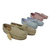 New Ladies Moccasin Slippers Womens Size UK 3 4 5 6 7 8
