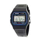 Casio Men's Classic Black Digital Resin Strap Watch #F91W-1