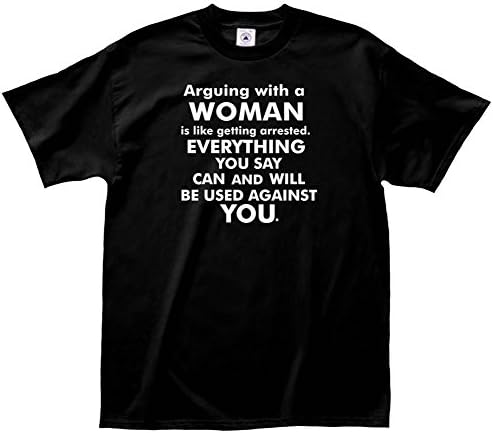Arguing with a Woman Tee T-Shirt Size XXL
