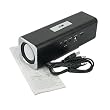 Music Angel Mini MP3, MP4, CD, iPod, iPhone, PC, Notebook, Mobile Phone, USB, TransFlash, FM Radio, Speaker, Player - Black Color
