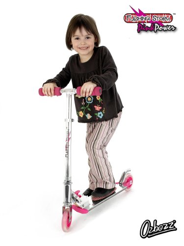 City Travel Guides Discounted  Toys : Ozbozz Pink Flashing Storm Folding Scooter