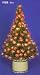 80cm Fibre Optic Christmas Tree in Pot with Red Petals
