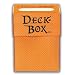 1 (One) Ultra Pro Deck Box - Ultra Pro Deck Textured Box: Aztec Sun (Orange)