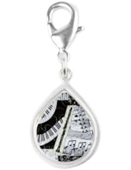 CafePress Clarinet Silver Teardrop Charm Silver Teardrop Charm