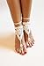 San Tokra Bridal Beach Wedding Foot Jewelry Gift Sexy Ankle Bracelet Crochet Barefoot Sandals for Women, New Nude Shoes
