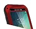 Note 5 Case,PERSTAR Shockproof Waterproof Dust/Dirt/Snow Proof Aluminum Metal Gorilla Glass Protection Case Cover for Samsung GALAXY Note 5 N920 (Red)