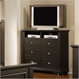 IMAGE OF Aden Media Chest in Black