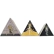 Erte Artful Set of Nested Gift Boxes: Triangular