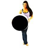 Smart Air Beds Kid's Inflatable Ottoman/Footstool Chair (Black/White)