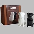 Salz- und Pfefferstreuer in Form von M�psen Mops Pug