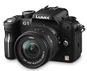 Panasonic Lumix DMC-G1K SLR-Digitalkamera (12 Megapixel, LiveView) schwarz inkl. Lumix G Vario 14-45 mm/ F3,5-5,6 asph./ OIS Objektiv