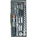 Komplett-Steckschl�sselsatz 1/4 "" + 1/2 ""(56-teilig)