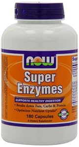 NOW Foods Super Enzymes, 180 Capsules