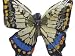 Accent Design Floral and Garden Accents Swallowtail Butterfly 2 1/4