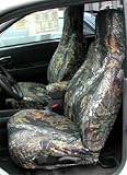 Hatchie Bottom Leather Camo Seat Cover Front - Chevy Colorado 2004-2007