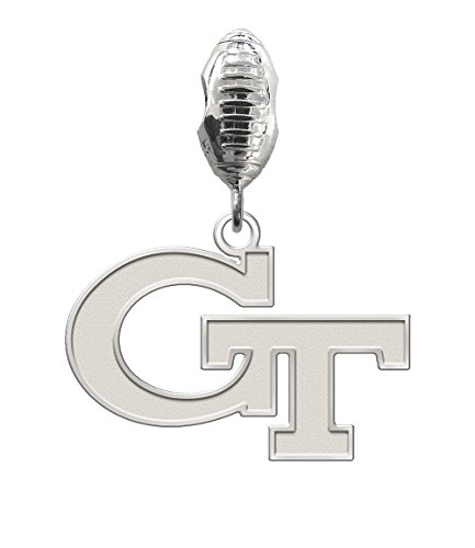 Georgia Tech Yellow Jackets Natural Color Dangle Charm Fits All European Style Charm Bracelets