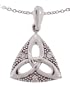 Celtic Silver & Cubic Zirconia Trinity Knot Pendant